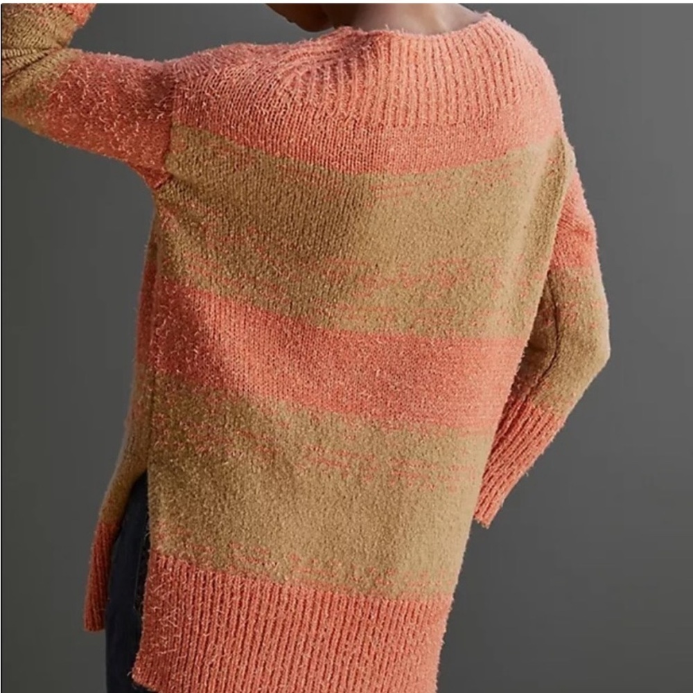Anthropologie Pilcro Rugby Striped Tunic Sweater - Picture 4 of 10